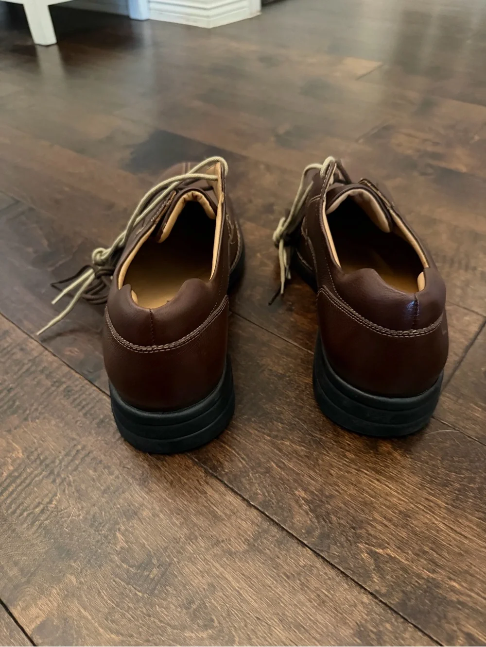 Johnston & Murphy Schuler Bicycle Men’s Brown Leather Derby Shoes